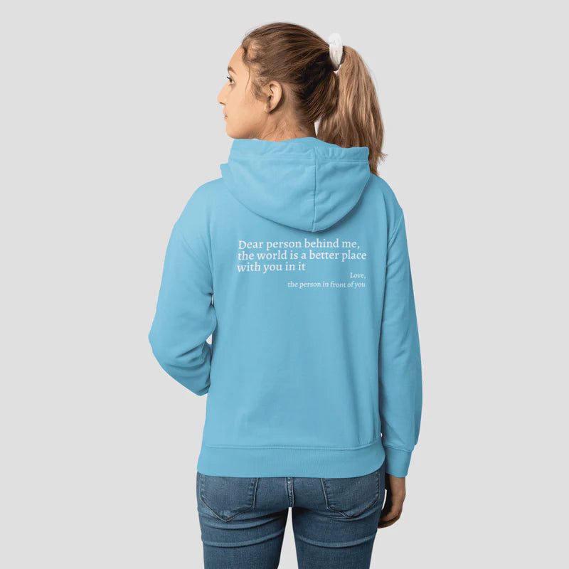 Unisex hoodie with powerful message